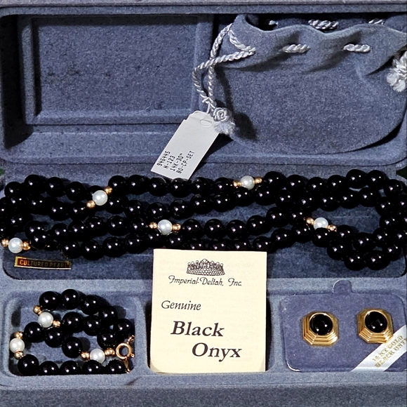 Black Onyx Jewelry Set